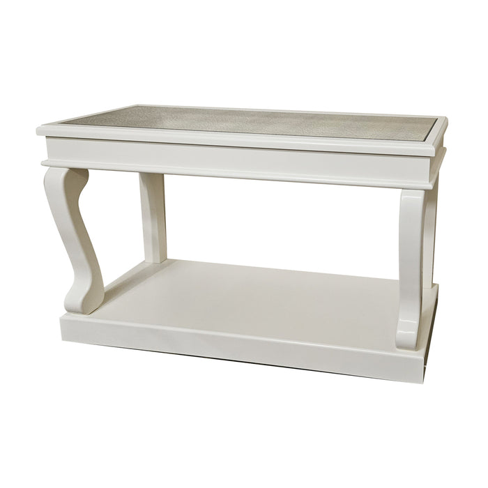 Scroll Ivory 140cm Console Table Ant Mirror