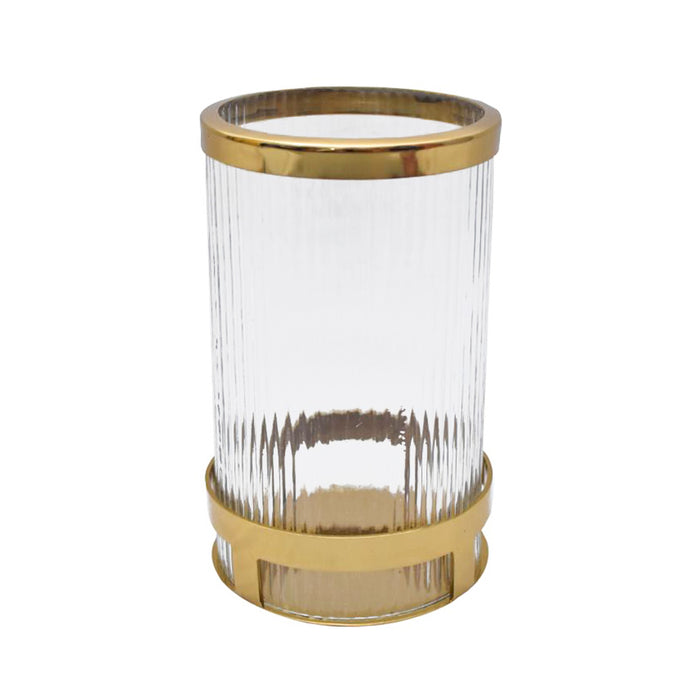 Veda Hurricane Candle Holder Gold 26cm