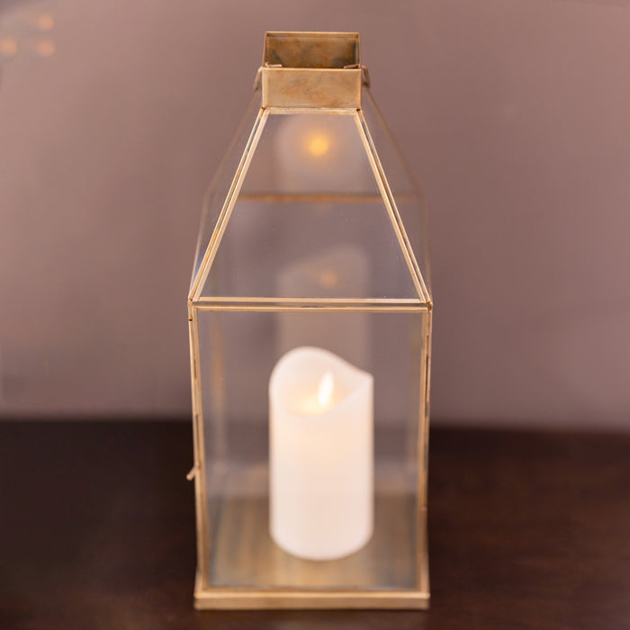 Esha Lantern Antique Brass 42cm