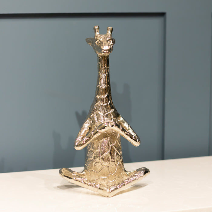 Safari Yoga Giraffe Silver