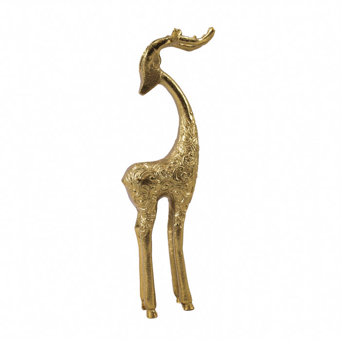 Festive Reindeer Small Gold