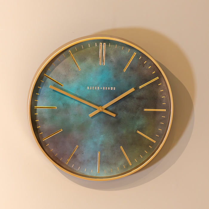 Baker And Brown Galaxy Clock Blue 40cm