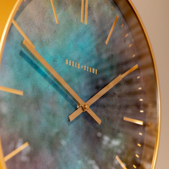 Baker And Brown Galaxy Clock Blue 40cm