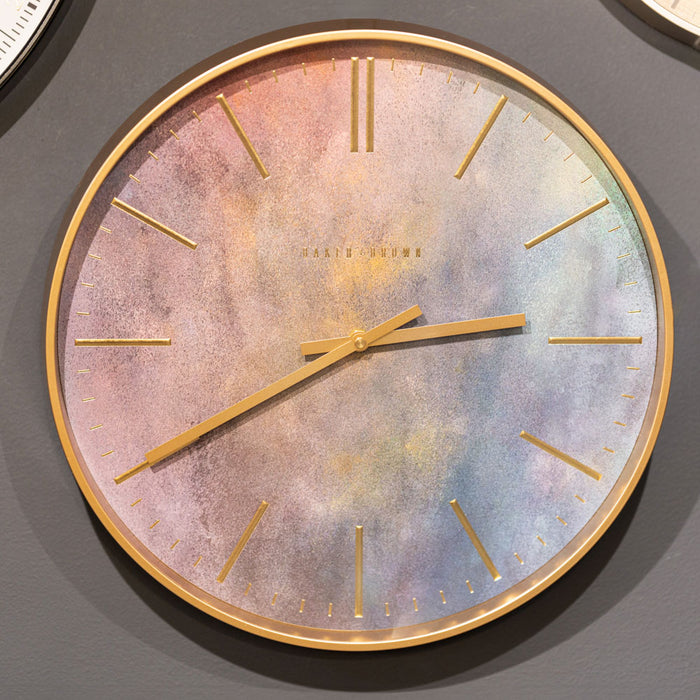 Baker And Brown Galaxy Clock Indigo 40cm