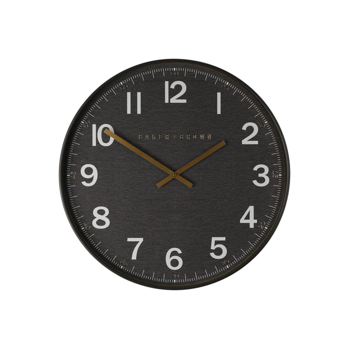 Baker And Brown Station Clock Black 50cm