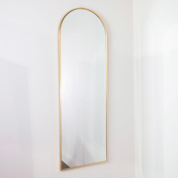 Modena Floor Standing Mirror Gold 160cm