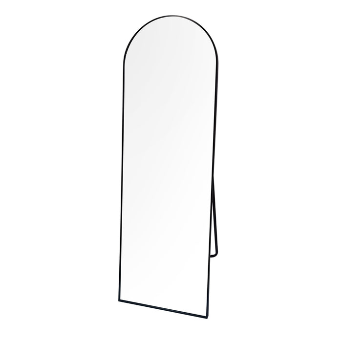 Modena Floor Standing Mirror Black 160cm