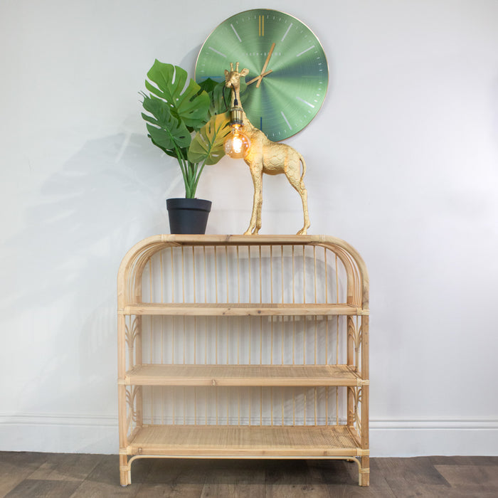 Luna Rattan 3 Shelf Wide 81cm