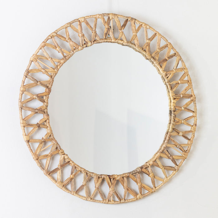 Luna Rattan Rnd Mirror 61cm