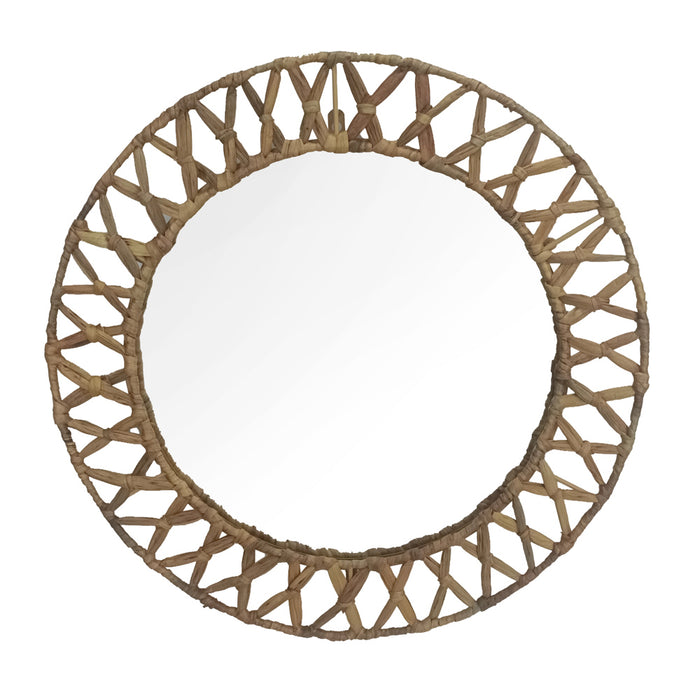 Luna Rattan Rnd Mirror 61cm