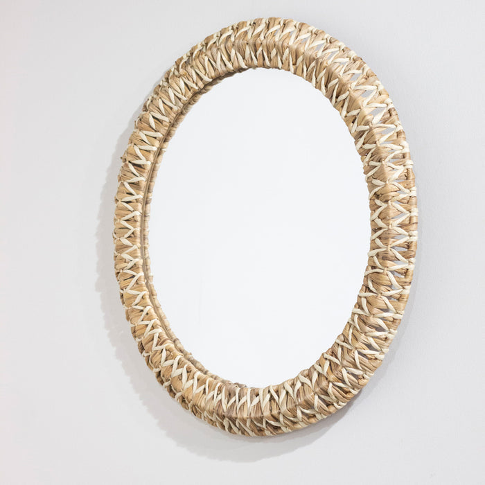 Luna Rattan Rnd Mirror 76cm