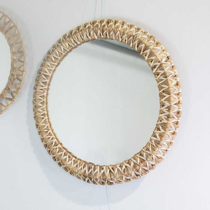 Luna Rattan Rnd Mirror 76cm