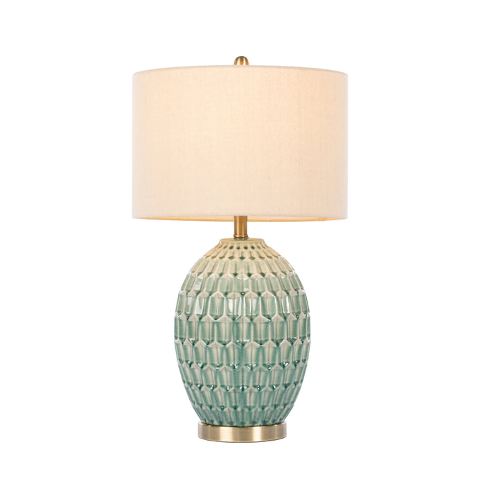 Gemma Ceramic Lamp Aqua