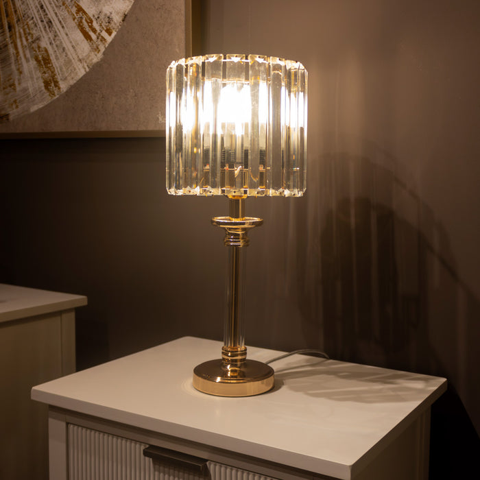 Imogen Glass Lamp Gold 40cm