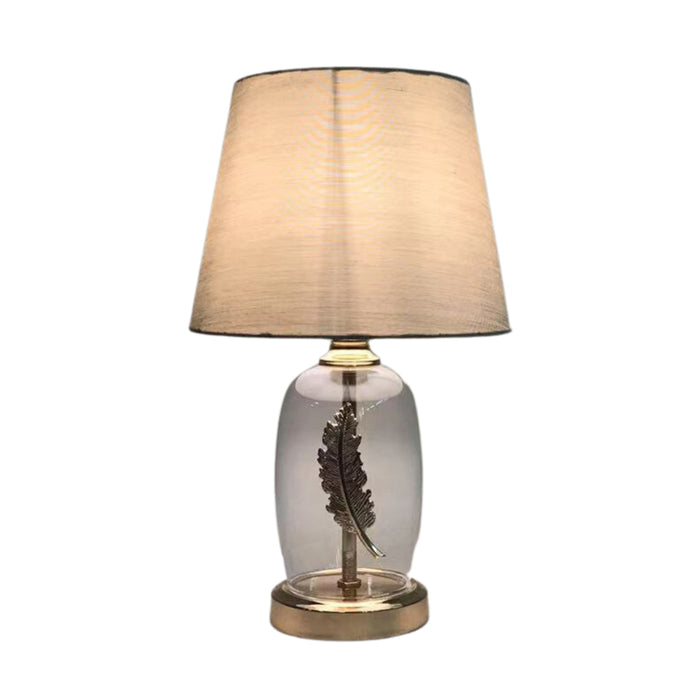 Sora Feather Bedside Lamp 33cm