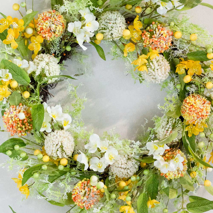 Spring Wildflower Wreath 66cm