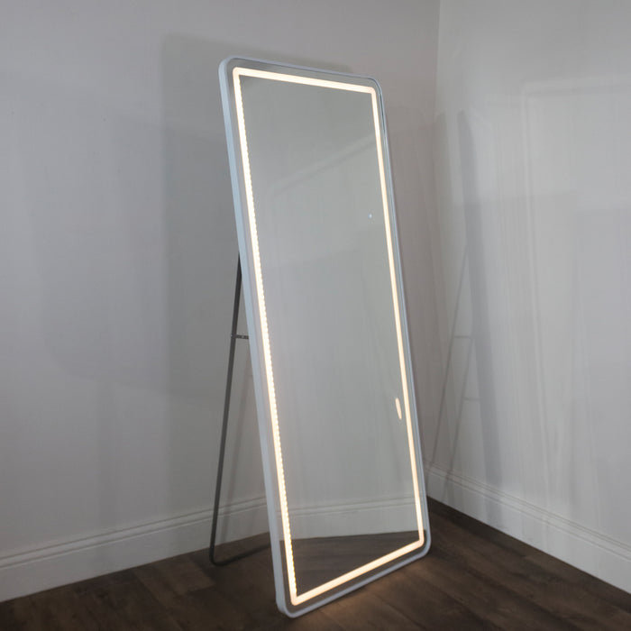 Led Modena Cheval Mirror White 170 X 70cm