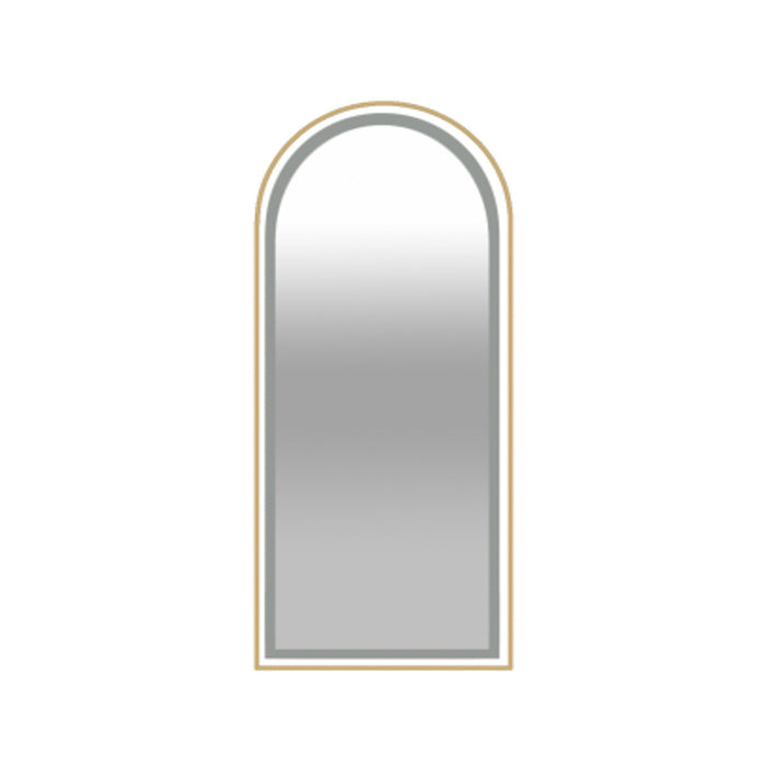 Led Modena Cheval Arch Mirror Gold 160 X 50cm