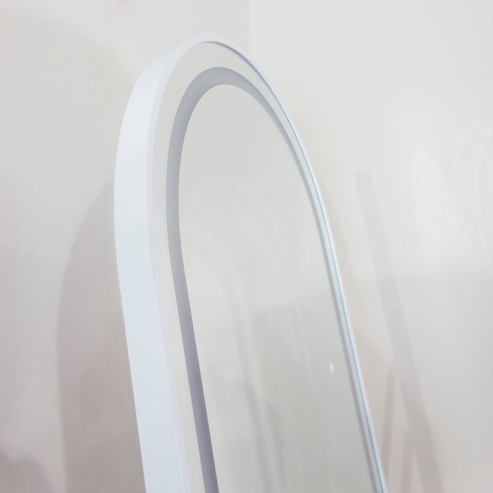 Led Modena Cheval Arch Mirror White 160x50cm