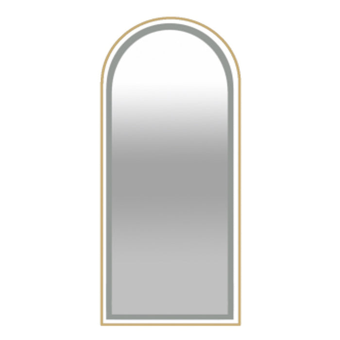 Led Modena Cheval Arch Mirror Gold 170 X 70cm