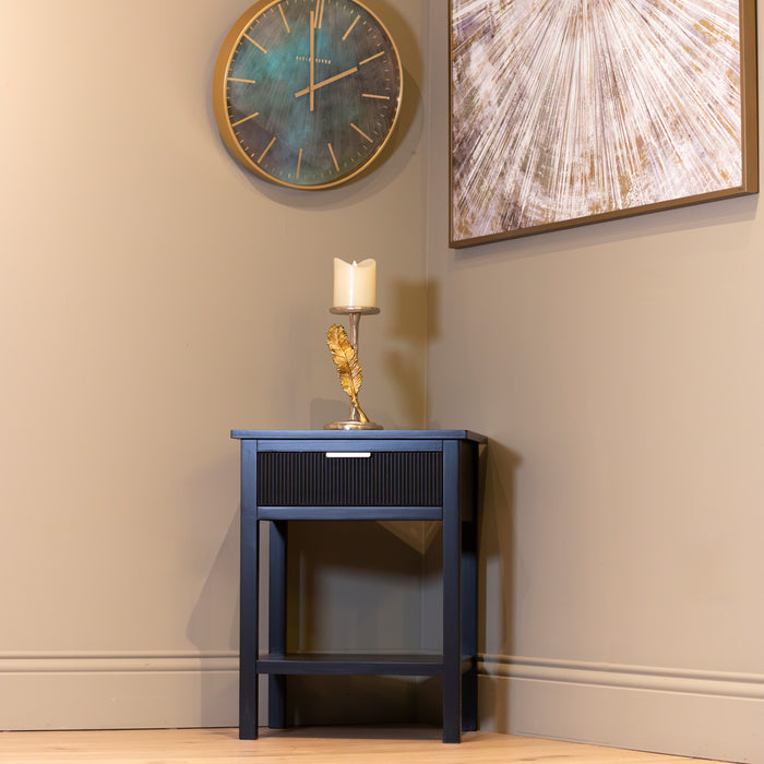 Harrison 1 Drw Accent Table Black