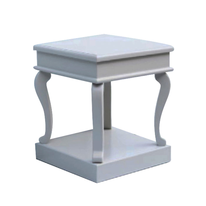 Scroll Grey End Table