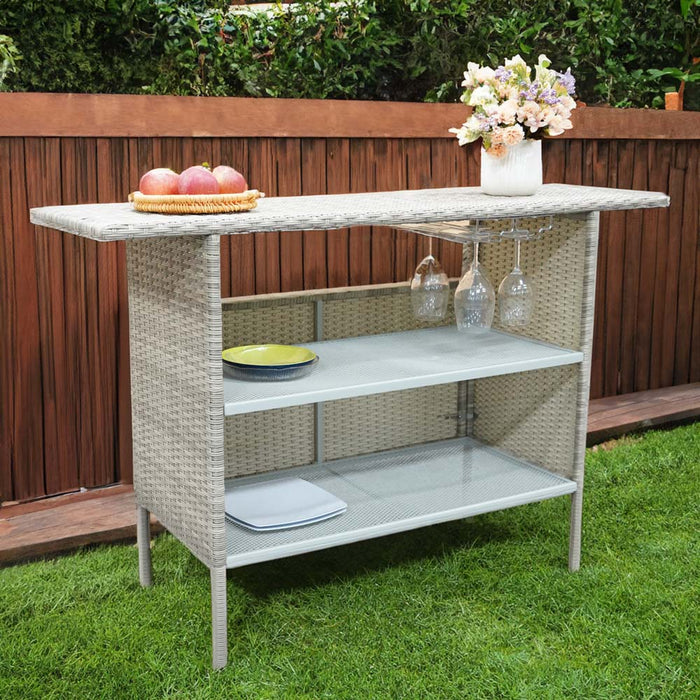 Outdoor Bar Table Grey