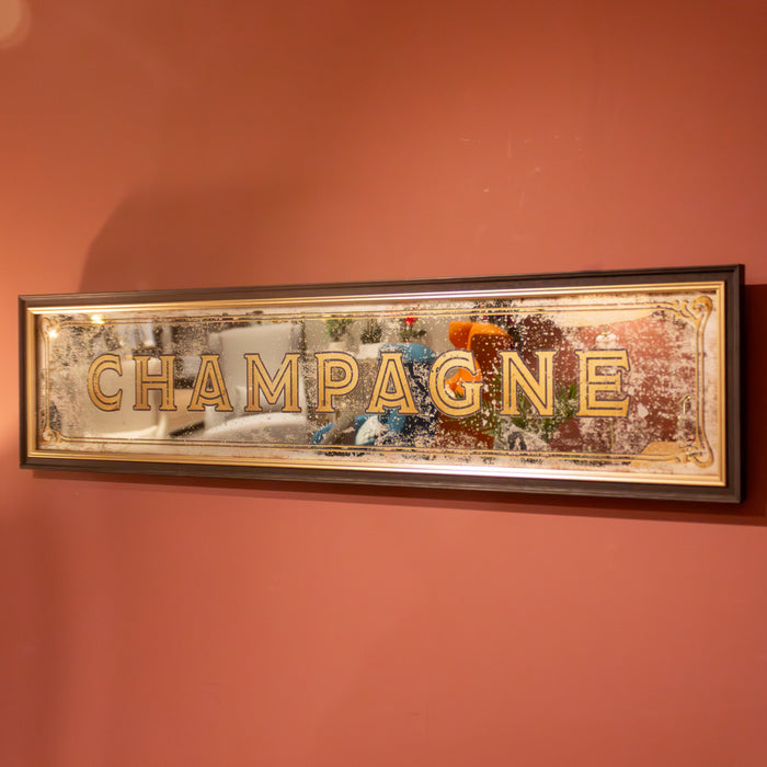 Mirror Sign Champagne 97 X 22cm