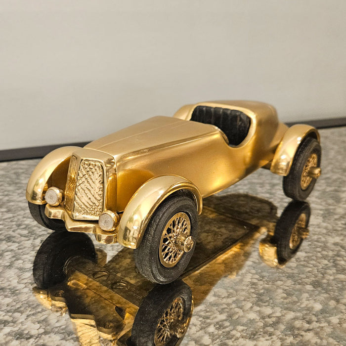 Racing Car Antique Gold 22cm