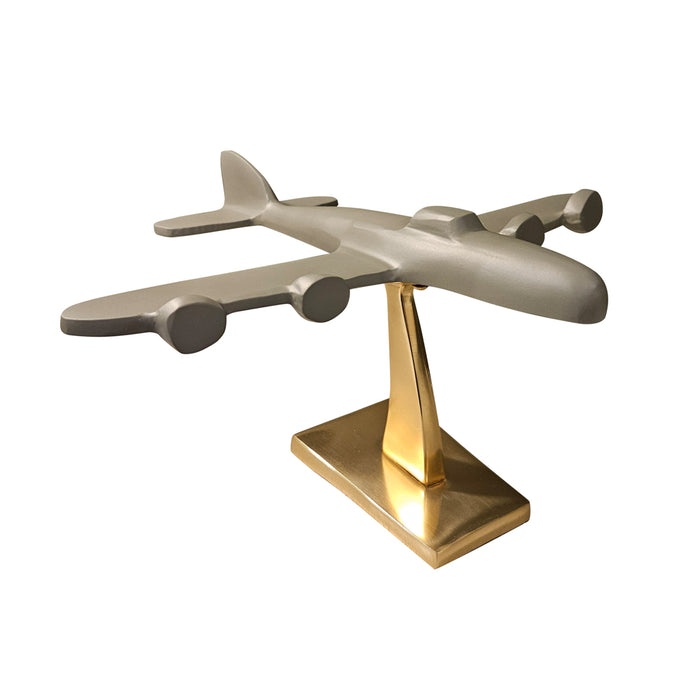 Deco Plane Brass/green