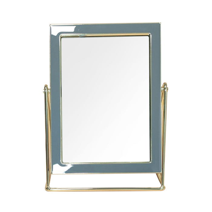 Ella Vanity Mirror Rectangle Grey/gold 5 X 7