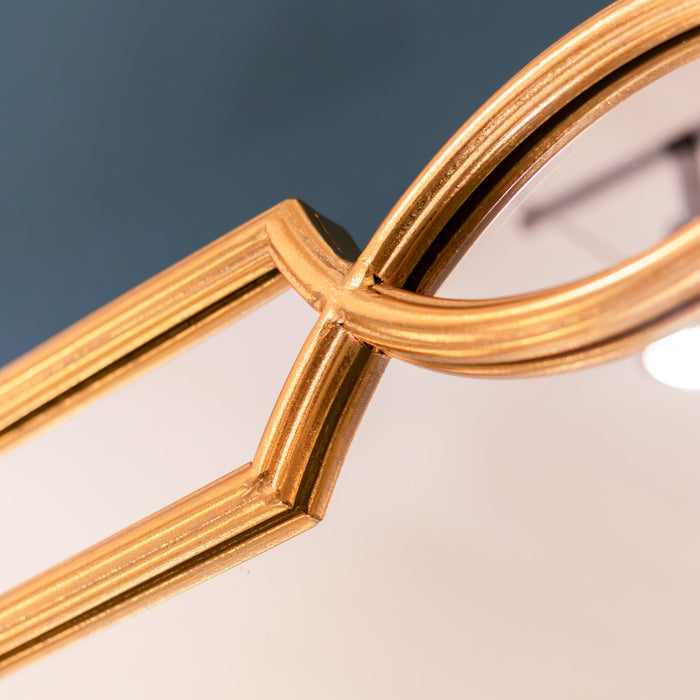 Odessa Square Mirror Gold 80cm