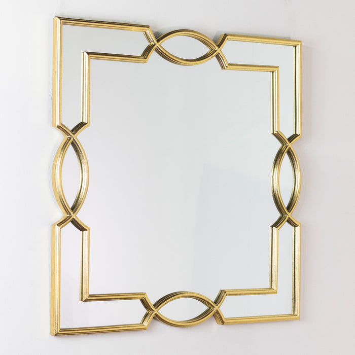 Odessa Square Mirror Gold 80cm