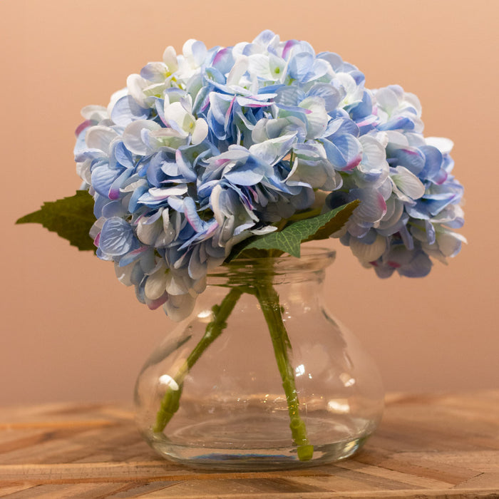 Silk Hydrangea With Vase Assorted