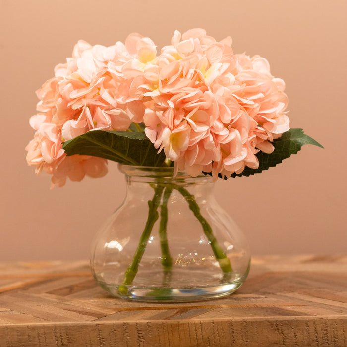 Silk Hydrangea With Vase Assorted