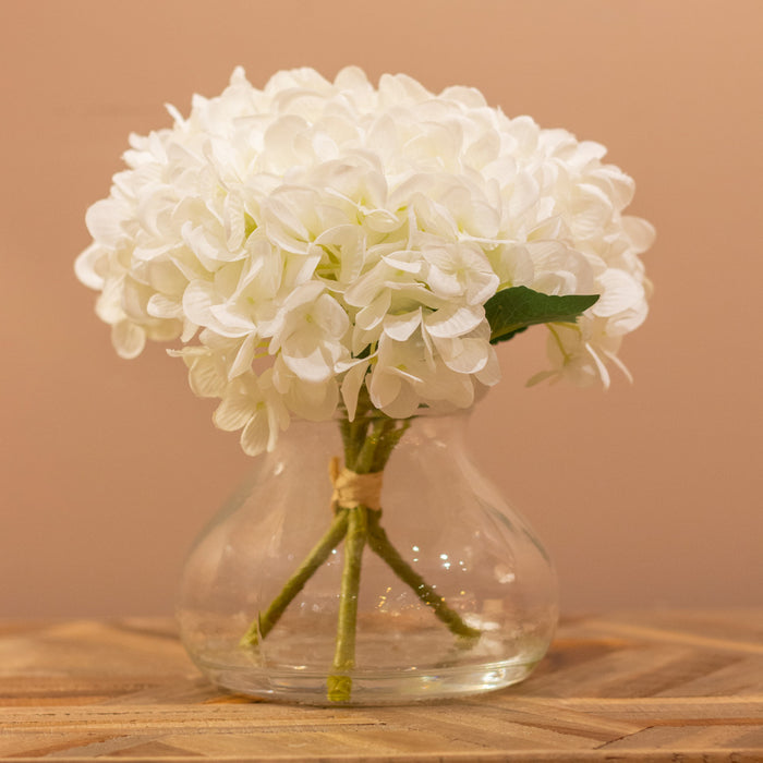 Silk Hydrangea With Vase Assorted