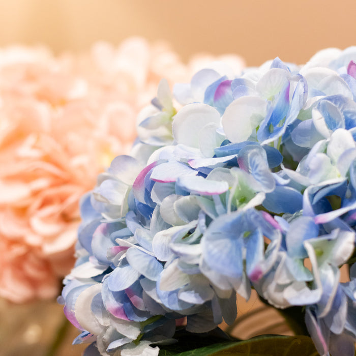 Silk Hydrangea With Vase Assorted