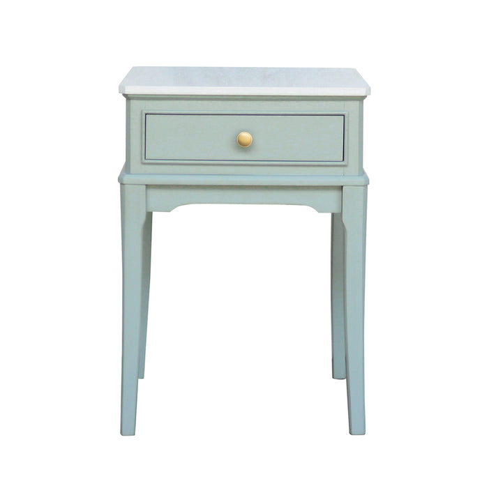 Monroe 1 Dr Accent Table With Marble Top Sage