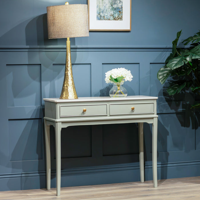 Monroe 2 Dr Console With Marble Top Sage