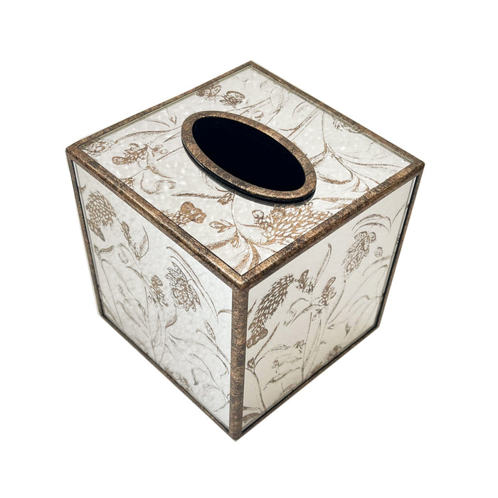 Vela Square Tissue Box Gold