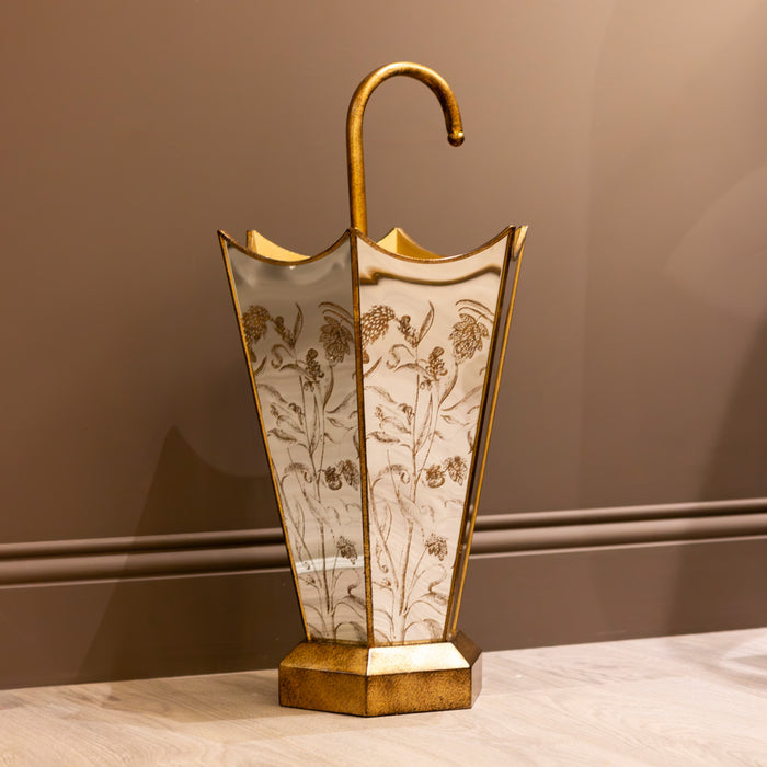 Vela Umbrella Stand Gold