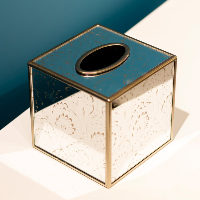 Lyra  Square Tissue Box Champagne