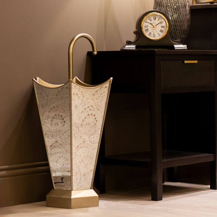 Lyra Umbrella Stand Champagne