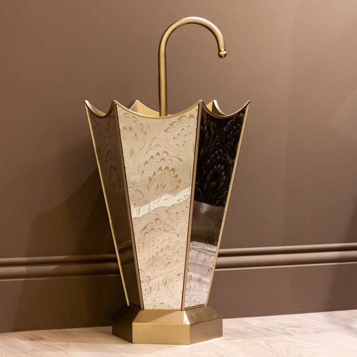 Lyra Umbrella Stand Champagne