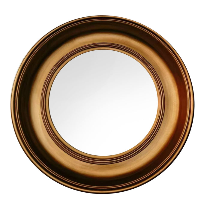 Marcella Deep Round Mirror Gold 90cm