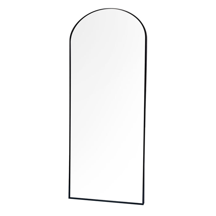 Modena Arch Leaner Mirror Black 80 X 180cm