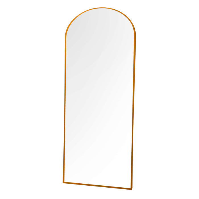 Modena Arch Leaner Mirror Gold 80 X 180cm