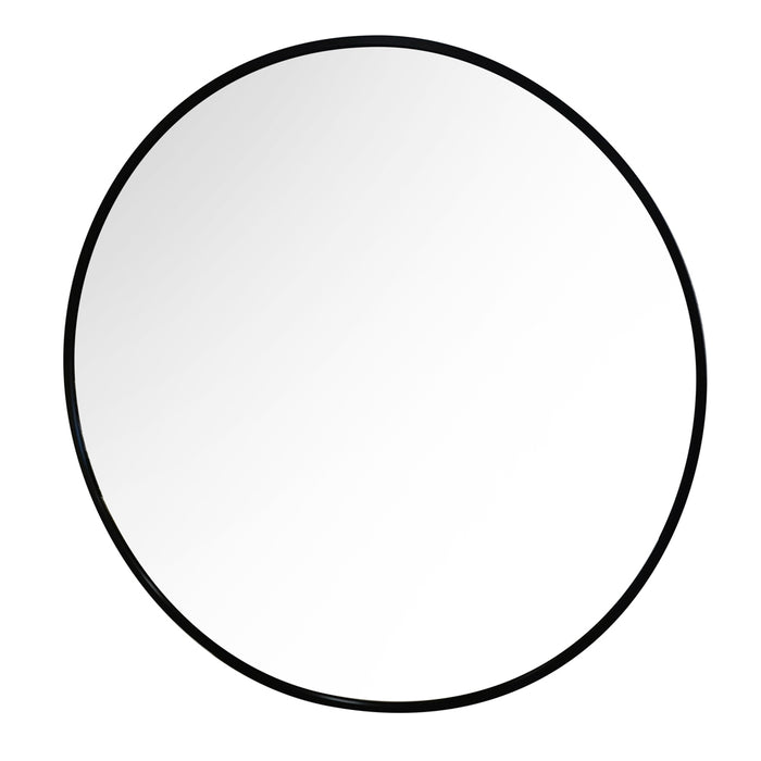 Modena Round Wall Mirror Black 120cm