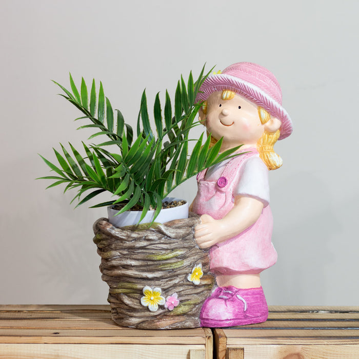 Girl Standing Planter