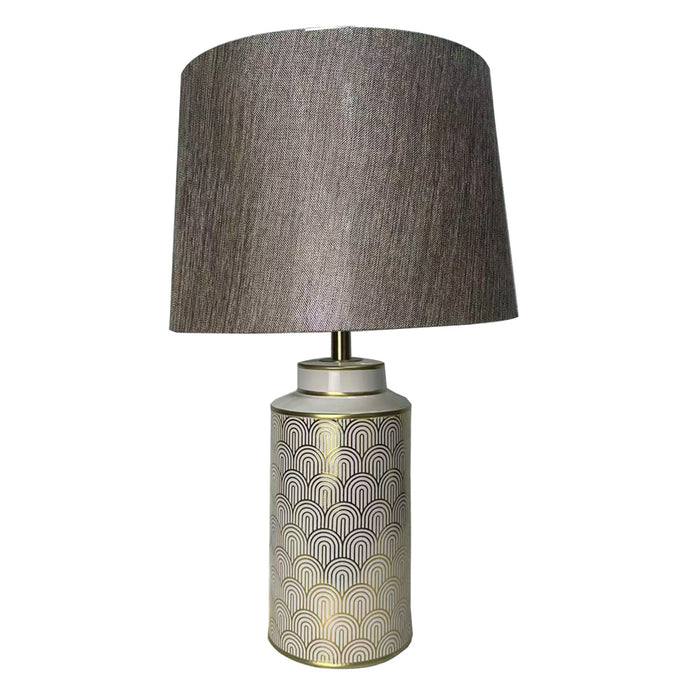 Mara Table Lamp White/gold 69cm